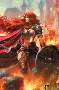 RED SONJA NOIR #1 - RUDY AO VIRGIN VARIANT WRAPAROUND COVER A HEROESCON KNIGHT OF COMICS EXCLUSIVE