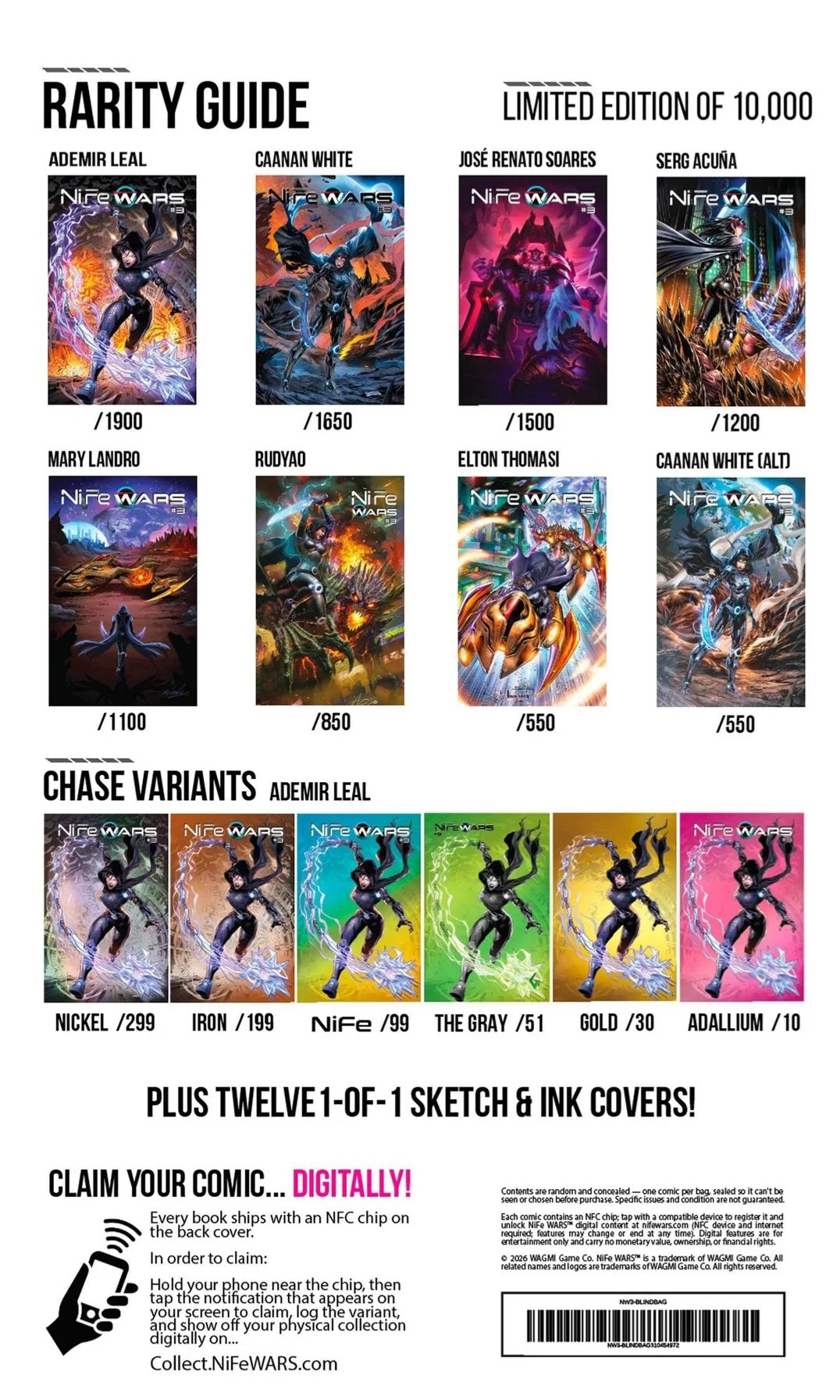 NiFe Wars #3- Blind Bag Variants *PRESALE* 10/21 Limited Stock