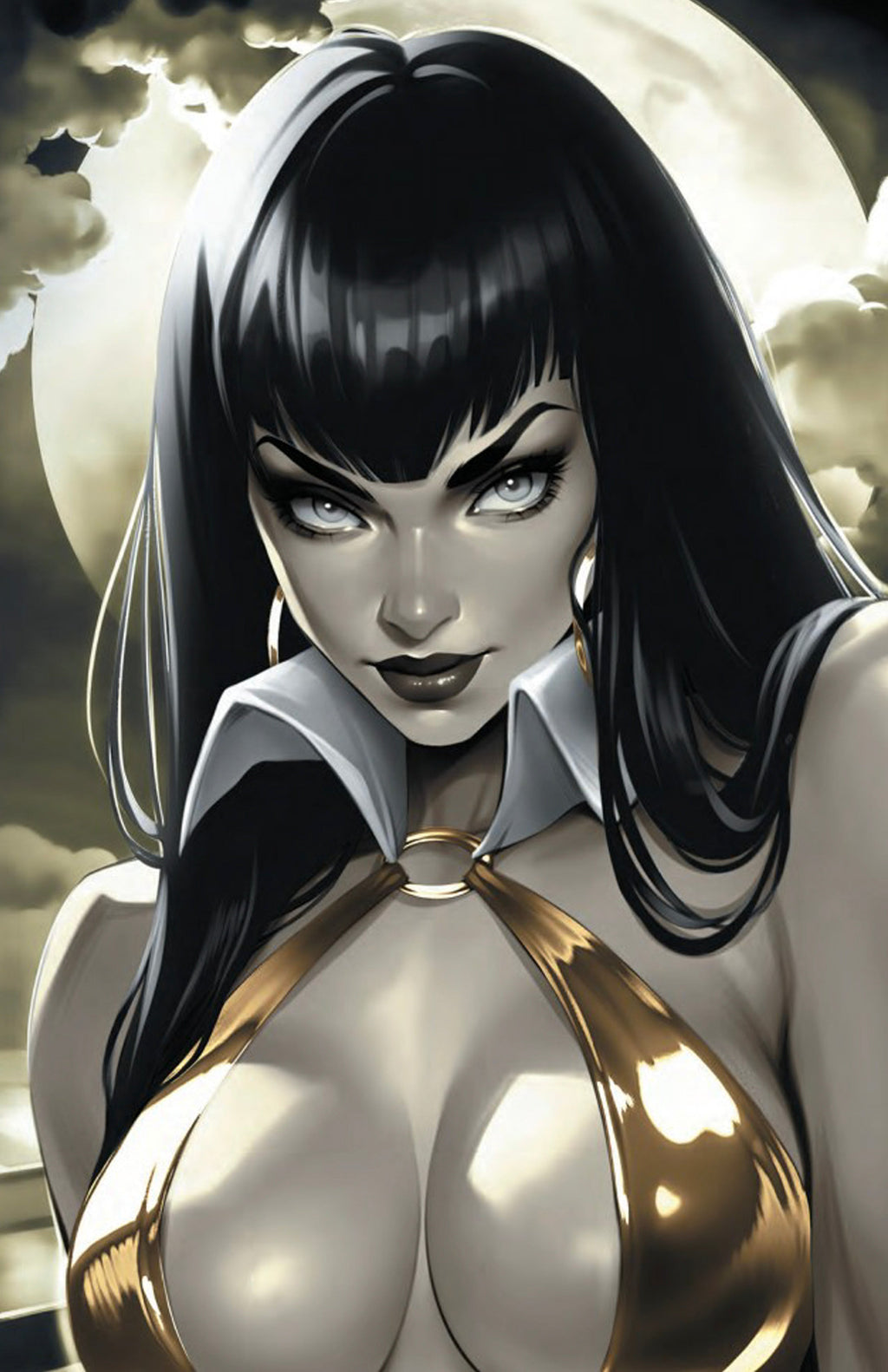 VAMPIRELLA HELLIDAY SPECIAL 2025 - KATYA SINYUKHINA WRAPAROUND COVER B FANEXPO NEW ORLEANS KNIGHT OF COMICS EXCLUSIVE LTD 100