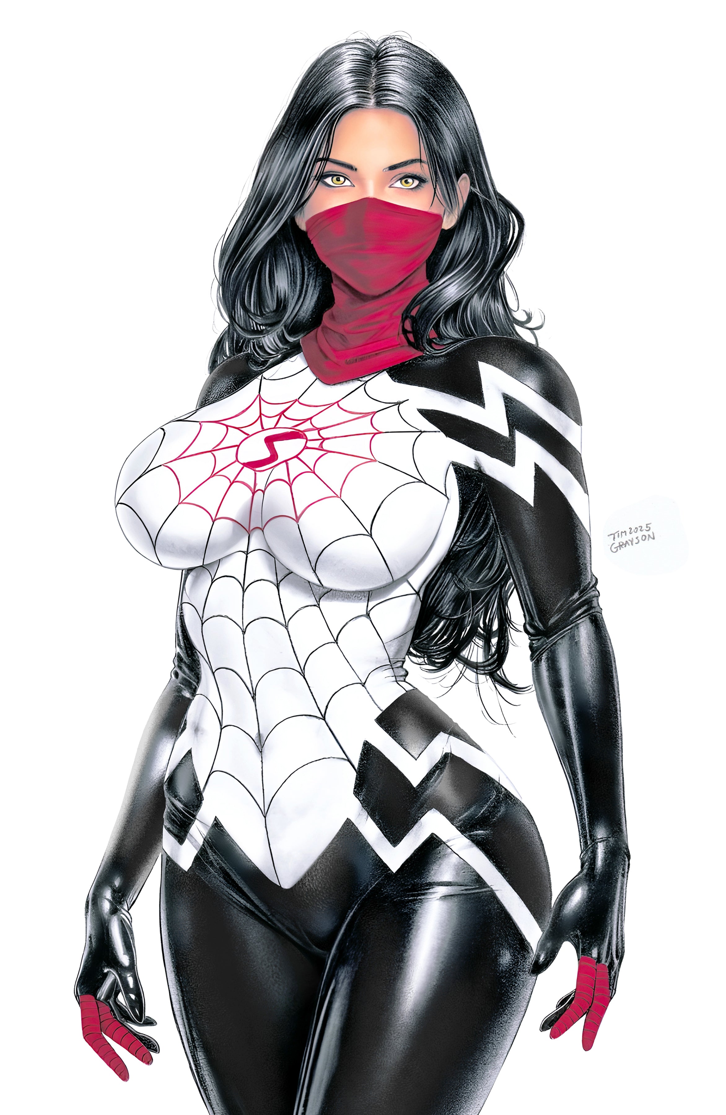 WAIFU CHRONICLES #1 - GHOST SPIDER COSPLAY - TIM GRAYSON COVER A KNIGHT OF COMICS EXCLUSIVE LTD 200