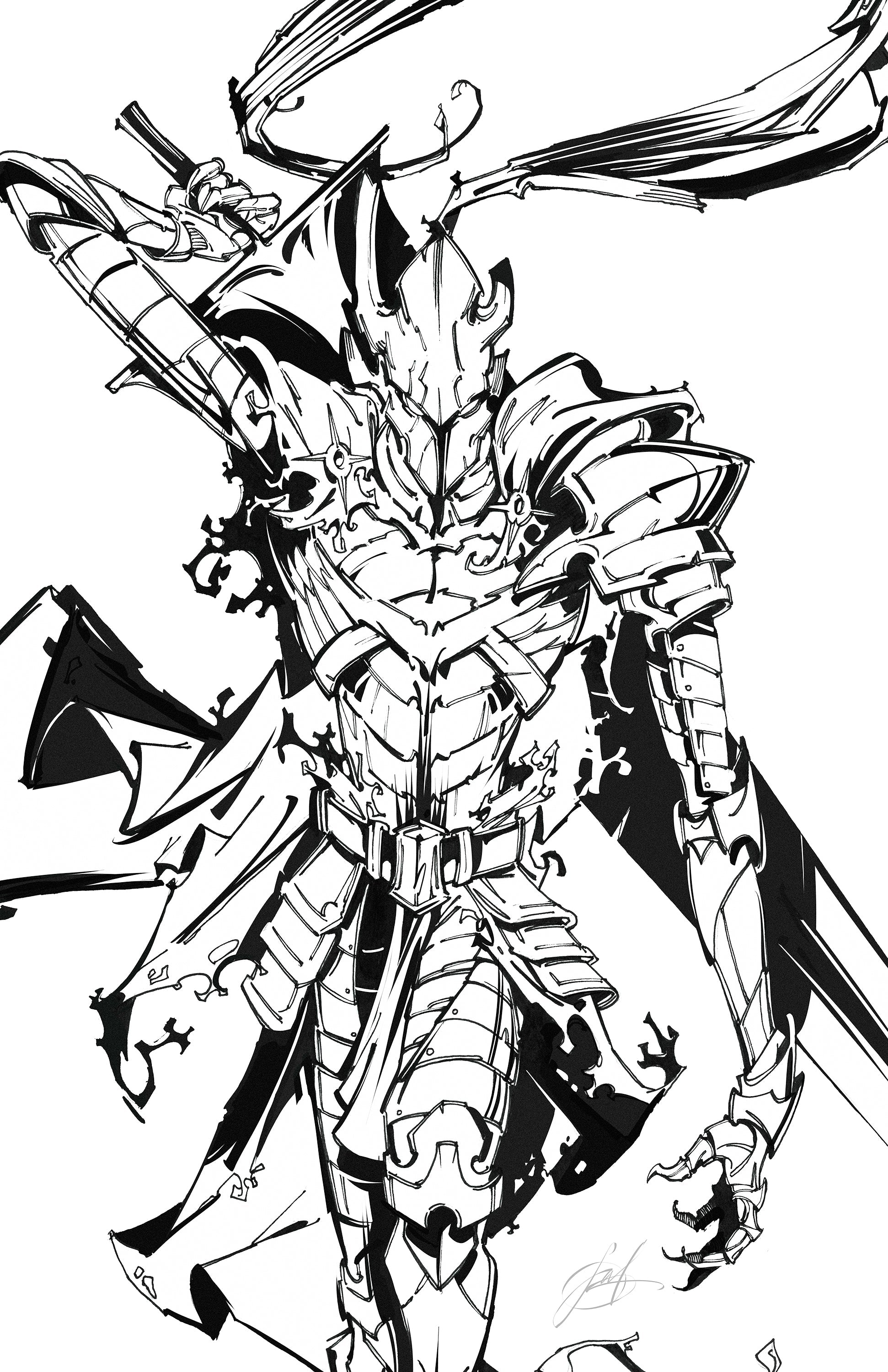 FAME: CHUGONG SOLO LEVELING - VIKTOR MILLER GAUSA IGRIS COVER A WHITE METAL FANEXPO NEW ORLEANS KNIGHT OF COMICS EXCLUSIVE LTD 5