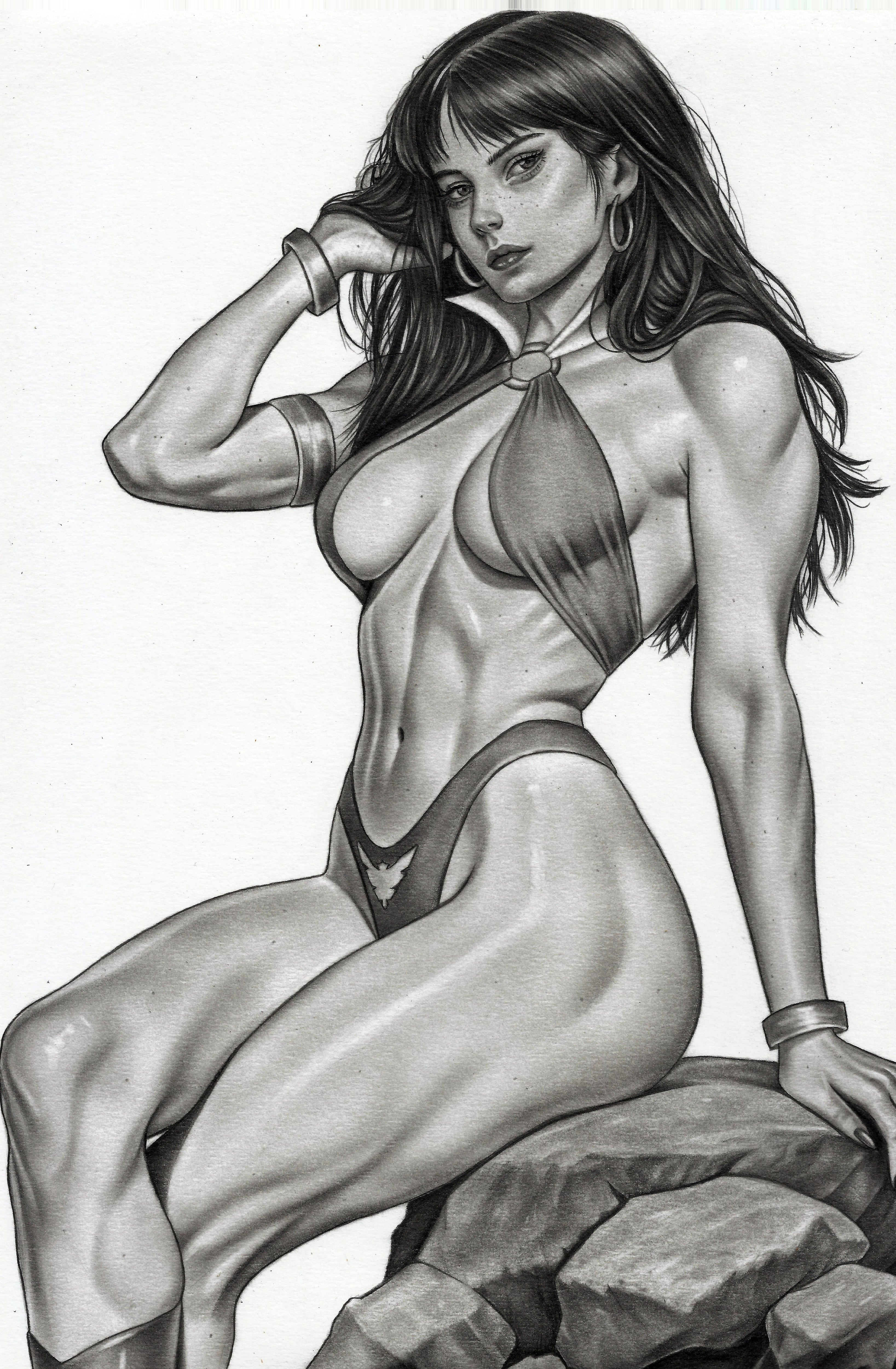 VAMPIRELLA ARMAGEDDON #12 - ALAN BORGES COVER B SKETCH VARIANT KNIGHT OF COMICS SDCC 2026 EXCLUSIVE LTD 200