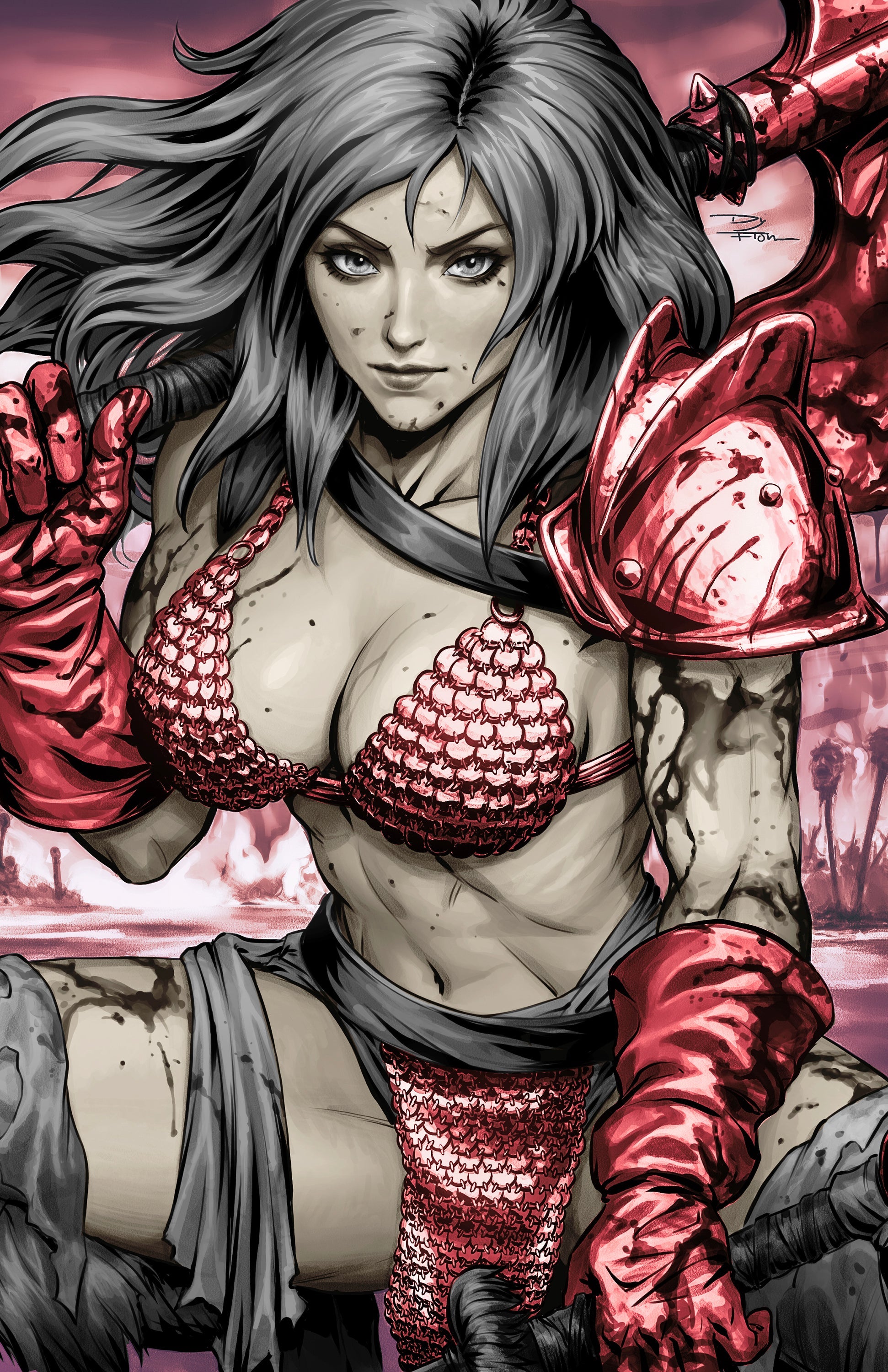 SONJA REBORN #4 - KARN KIRK RATANASIN COVER C FANEXPO NEW ORLEANS KNIGHT OF COMICS EXCLUSIVE LTD 50