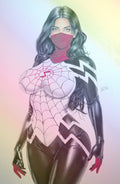WAIFU CHRONICLES #1 - GHOST SPIDER COSPLAY - TIM GRAYSON COVER A FOIL KNIGHT OF COMICS EXCLUSIVE LTD 10
