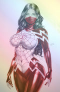 WAIFU CHRONICLES #1 - GHOST SPIDER COSPLAY - TIM GRAYSON COVER C FOIL KNIGHT OF COMICS EXCLUSIVE LTD 10
