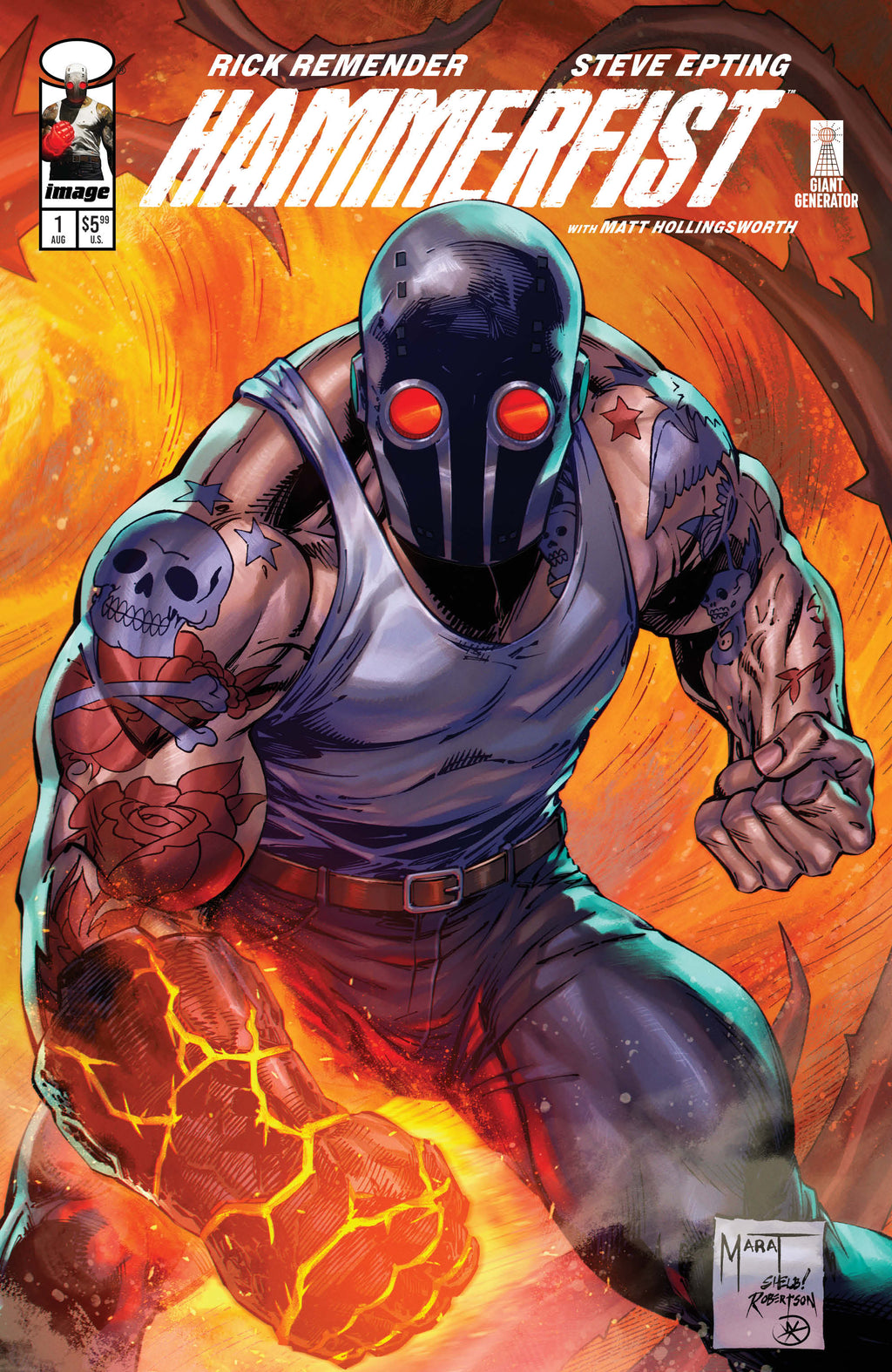 Hammerfist #1- Marat Mychaels Exclusive Variant Cover