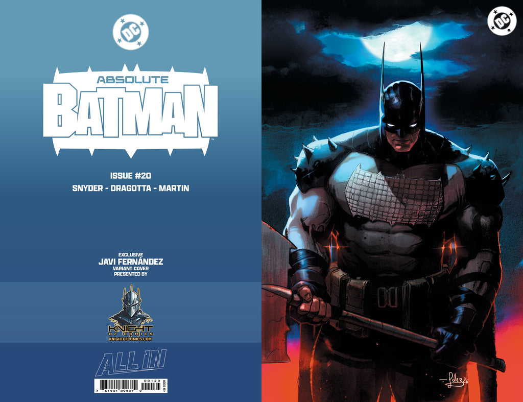 ABSOLUTE BATMAN #20 - JAVIER FERNANDEZ SPOT FOIL VARIANT KNIGHT OF COMICS EXCLUSIVE LTD 1000