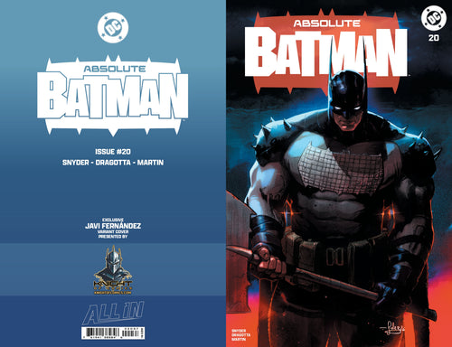 ABSOLUTE BATMAN #20 - JAVIER FERNANDEZ TRADE VARIANT KNIGHT OF COMICS EXCLUSIVE LTD 3000