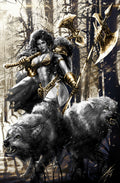 RED SONJA: DEATH AND THE DEVIL #2 - RUDY AO COVER B VIRGIN NYCC 2024 KNIGHT OF COMICS EXCLUSIVE LTD 200